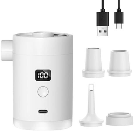 Pompes électriques portables 3600 mAh Utilisation continue Air électrique fonctionnel pour piscine, jouet de camping, équipement portable pour gonflables