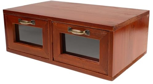 ANDRESLAD Support Écran Bois Rangement Surélevé pour Bureau Organiseur Ordinateur Élégant et Fonctionnel Maximisation Espace de Travail Adapté PC et Imprimante