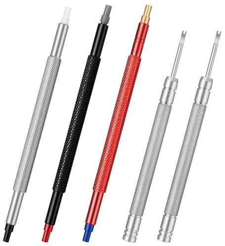 ValueBargain 5PCS Watch Hand Removal Tool, Stainless Steel Watch Repair Tool Kit with Pusher for Watchmakers Wristwatch Pointer Adjustment