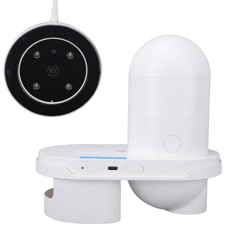 Denash Automatisk Fiskmatare, 2,5K HD-kamera WiFi Fiskmatsautomat med Appkontrolltimer, för Akvarium