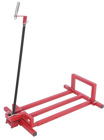 400kg Rasenmäherlift, Hub 73.6cm, Universal Rasentraktorheber aus Karbonstahl, Rasentraktor Hebevorrichtung, Hebebühne, Aufsitzmäher Reinigungshilfe, Heber für Rasentraktoren, Hebebühne Aufsitzmäher