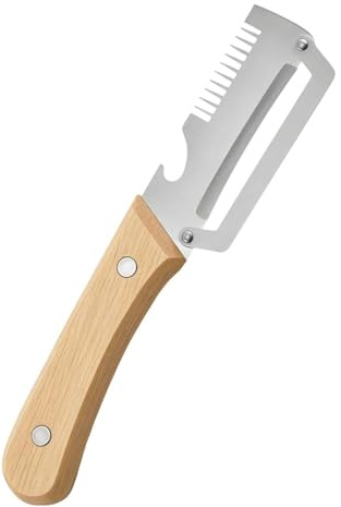 Pelapatate | Set da 2 Pezzi Tritatutto Multifunzione - Pelapatate con Apriscatole | per Preparazione Pasti Cucina Quotidiana Insalate Outdoor Campeggio Picnic