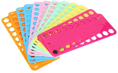 Cross Stitch Faden Organizer, 12 Stück Kunststoff Bobbin mit 20 Löchern, Vielfalt Farbig - Wiederverwendbar, Knotfrei, Ideal Für Stickerei Zubehör