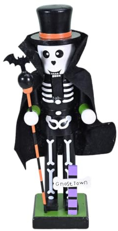 Halloween Nötknäckare Av Trä Festlig Dekorativ Träprydnad