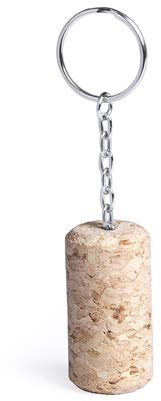 Lote de 50 Llaveros Corcho Natural - Llaveros de Corcho 100%. Tapones de Vino, Regalos para Hombres y Bodas