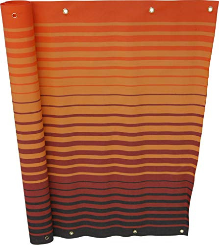 ANGERER Balkonbespannung Exklusiv orange-braun, Höhe: 75 cm, Länge: 6 Meter