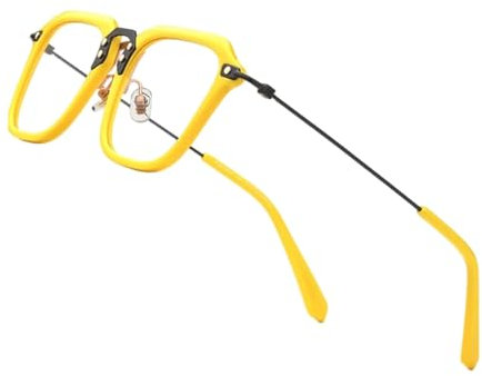 EYPKPL Titan-Brillengestelle, verstellbare Nasenpads, Brillengestelle, Acetat-Bügel, Brillengestelle, Federscharniere, Brillen