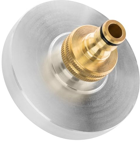 Poppstar Raccordo Storz antincendio tipo C Adattatore Storz C-52 filetto esterno 1 pollice, Raccordo antincendio in alluminio con sistema a scatto