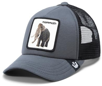 Goorin Bros. Extinct Kids Collection Trucker Hat for Boys and Girls, Charcoal (Fuzzy Trunk), One Size