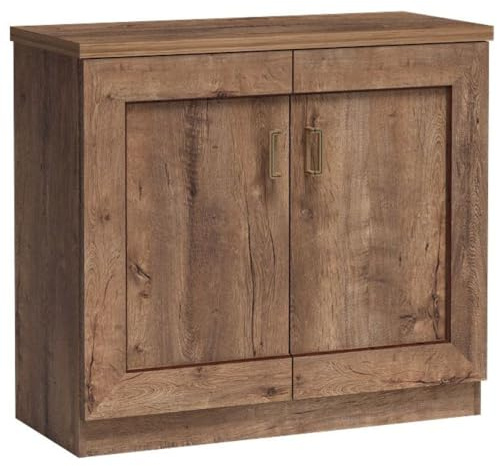 Lomadox Kommode Anrichte Schrank rustikal in Lefkas Eiche 2-türig 2 Türen 100x90x44 cm