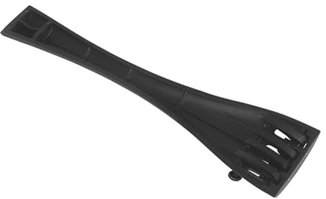 Kohlefaser Cello Saitenhalter 4/4 mit 4 Feinstimmern Schwarz | Ersatzteil für Cello, Leichte Stabile Ausführung, Metallkomponenten, Präzise Passform für 4/4