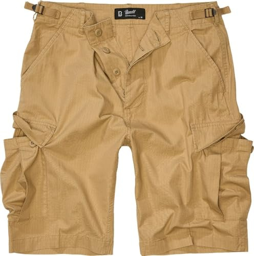 Brandit BDU Ripstop Shorts Pantaloni Cargo da Uomo, Marrone Chiaro, XXL