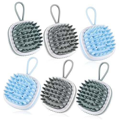 FOMIYES Kopfhaut Massagebürste 6 Stück Kompakt Ergonomisch Für Dusche Und Reinigung Kopfhautpeeling Haarausfall Vorbeugung Haarwachstum Alltag Familie