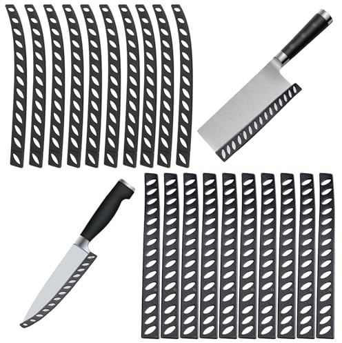 20 protectores de cuchillos, funda protectora universal para cuchillos, protector de hoja de plástico, protector de dos modelos, protector de hoja para cuchillos, cuchillo de cocina, funda protectora