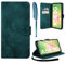 AROYI Lederhülle Kompatibel mit Samsung Galaxy A56 5G Hülle und Schutzfolie, Flip Wallet Handyhülle PU Leder Case Kartensteckplätzen Schutzhülle Kompatibel mit Samsung Galaxy A56 5G Blaugrün