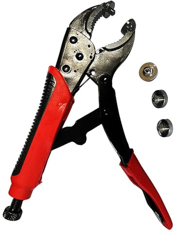 Einfach zu bedienende Metallknopf-Verschluss-Zange, robustes Metallknopf-Verschluss-Werkzeug für die Reparatur von Segeltuch, Leder, Nähplanen