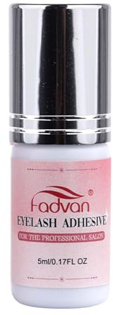 Colla Grigio Estensione delle Ciglia per i Professionisti Adesivo Falso delle Ciglia Rapidamente Asciutto(1s) Colla Istantanea Extra Forte Innesto delle Ciglia Finte FADVAN 5ml