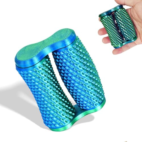 Echehi Juguetes Sensoriales de Mano, Fidget Toys Impreso en 3D para Antiestres y la Ansiedad, Promueve la Concentración, la Claridad y Ejercicios Manuales. Verde Degradado