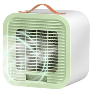 Ventilateur de climatisation - Refroidisseur de bureau portable à piles - Ventilateur de climatisation avec 3 vitesses - Pour une utilisation en intérieur et en extérieur - Pour chambre à