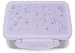 ergobag Set di contenitori per il pranzo in acciaio inox, con scomparto separatore e scatola per snack, senza BPA, lavabili