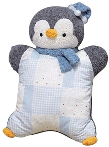 KUKUShining Pinguin Plüschkissen, Niedliche Stofftierpuppen Kuscheliges Weiches Spielzeugkissen Plüschtier for Mädchen Geburtstag Sofa(Gray)