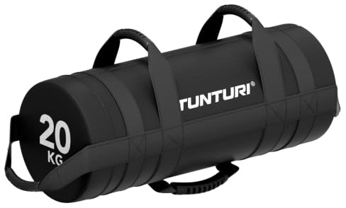 Tunturi Platinum Strength Bag – 20 kg – Sandbag – Schwarz – Inkl. kostenlose Fitness-App