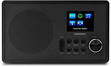 Medion MD 87528 WLAN Internet-UKW Radio (RDS, Spotify, USB, AUX in, DLNA, UPNP) schwarz