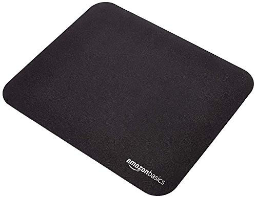 Amazon Basics Gaming Mouse Pad, Standard, Rectangular, Black, 320L x 269W mm