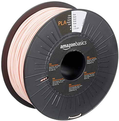 Amazon Basics 3D-Drucker-Filament aus PLA-Kunststoff, 1.75 mm, Rosa, 1-kg-Spule