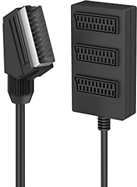 Hama - Scart Steckdosenleiste M/3 Scart F, Kabel 50 cm