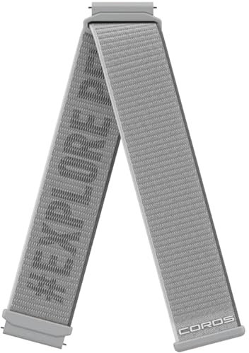 COROS APEX 2 Pro/APEX Pro/APEX 46mm/ PACE 3/ PACE Pro Sport Uhrenarmband 22 mm (Grau, Nylon)