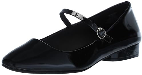 Anne Klein Ballerine Cosette Donna, Vernice nera, 42 EU