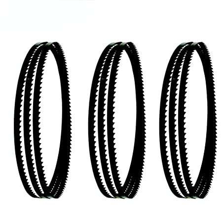 BomDog 3Pcs Bandsaw Blades, 2369Mm 1 Piece Band Saw Blade 2369Mmx6.35Mmx0.5Mm 6 Tpi/6 Tpi/Wood Cutting