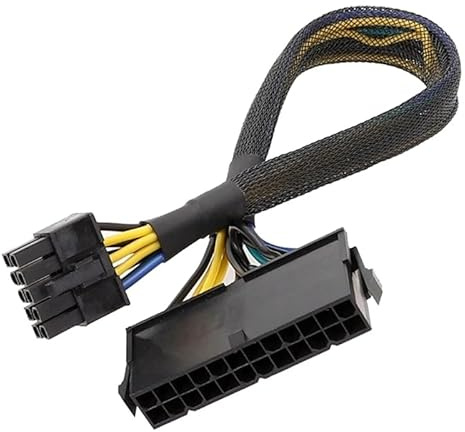 Adaptateur d'alimentation principal ATX PSU 24 broches vers 10 broches pour PC et serveur IBM Lenovo 12 Violet