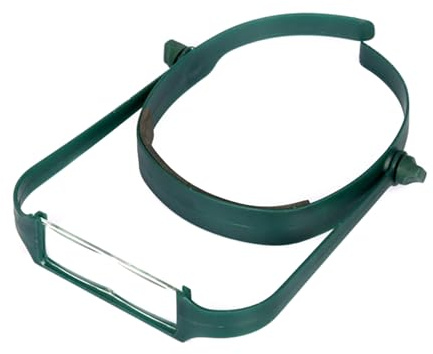 Kopfbandlupe aus Glas mit 13 cm Durchmesser, tragbare Lupe für Schmuckreparatur, Arbeit, Geschenk, Stirnband, Brille