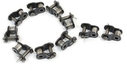 A ABSOPRO 10pcs Half Offset Metal Connecting Link Connectors Chain for Bicycle Item Replacement