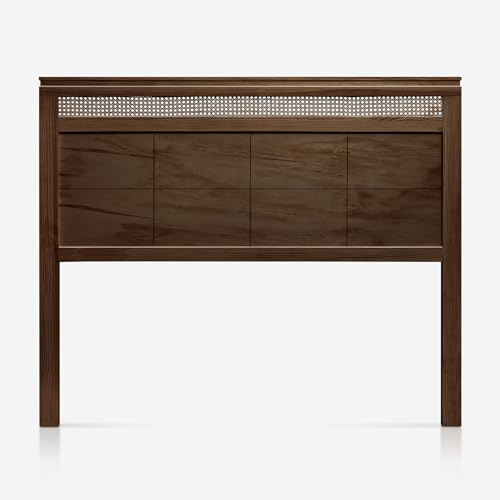PEJECAR Cabecero Segura Fabricado en Madera Maciza de Pino para Camas de 135 - Acabado Color Nogal