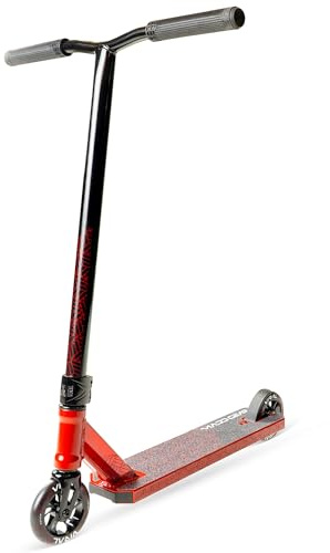 Madd Gear Viral Purge Pro Trottinette freestyle Stunt Trick Intermédiaire complète pour enfants à partir de 8 ans – Plateau en alliage léger et guidon monobloc (cerise)