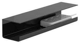 Bandeja Portacables Bajo La Mesa Bandeja de gestión de cables, organizador de cables debajo del escritorio, estante administrador de cables, soporte de caja de bandeja de almacenamiento de cables de g