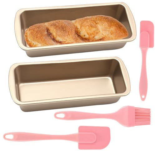 2 Pezzi Stampi Rettangolari per pane con 3 Graffi in Silicone,Glia per Pane in Acciaio al Carbonio Antiaderente,acili da pulire e durevoli per forno,friggitrice ad aria calda Ninja