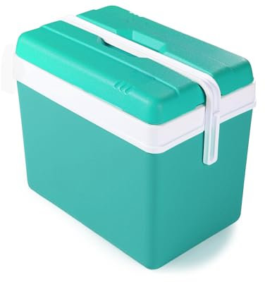 Ondis24 Kühlbox Promotion Blau/Grün Kühltasche für Camping und Picknick aus Kunststoff (35 Liter Lagunenblau)