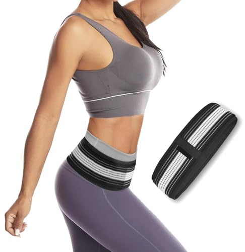 Ceinture de sciatique, Ceinture de soutien sacro-iliaque, Ceinture De Soutien Lombaire, Avec 6 Baleines/Double Ajustement, Pour Femmes Et Hommes Qui Soulage Les Douleurs Sciatiques, Pelviennes