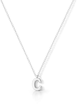 HANLI Kette Gold Damen - 14K Gold Vergoldet Goldkette mit Buchstaben Kette Damen Halskette Schmuck Personalisierte Geschenk für Frauen Mädchen Freundin