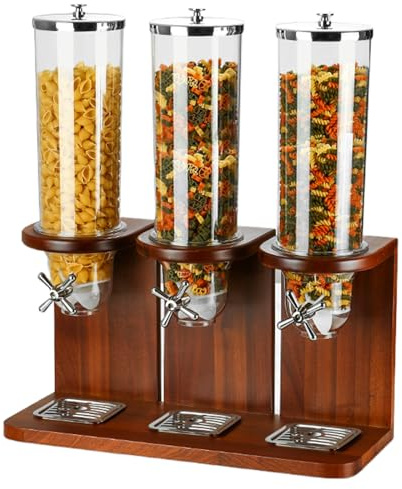 Dispensador De Cereales, Dispensadores De Dulces Para Mostrador, Contenedores Grandes De Cereal Para Snacks, Avena, Alimentos Secos, Frutos Secos, Arroz Y Granos B