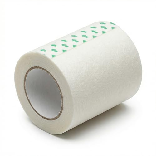 KMINA Sparadrap Papier Hypoallergenique (6 unites) 5 cm x 9,14 m Respirant et Sans Latex pour Fixation de Pansements Blanc