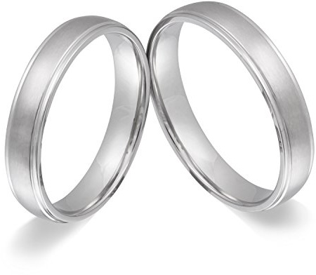 Juwelier Schönschmied Partnerringe Freundschaftsringe - inkl. WUNSCHGRAVUR - Edelstahl 1HH - mit AMAZON KONFIGURATOR direkt online gestalten !