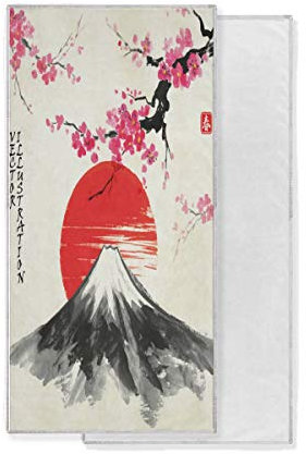 BIGJOKE Chinesische Kunst Kirschblüten Gym Sport Handtuch saugfähig Einzigartiges Handtuch Schnell trocknend Waschlappen für Badezimmer Reisen Fitness Spa Schwimmen Workout (76,2 x 38,1 cm)