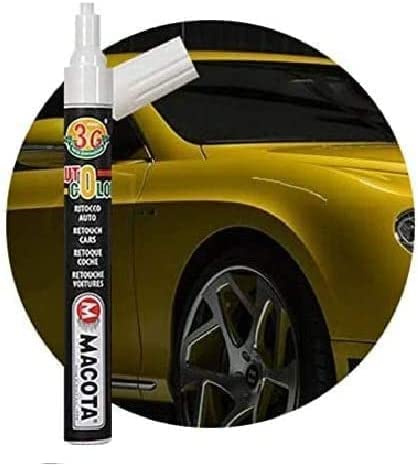 Macota Autolack Lackstift für Auto, Motorrad, Transporter, LKW, Reparatur, Karosserie, zum Entfernen von Kratzern, Splinten, Profi-Doppelschicht, 10 ml (weiß 87014)