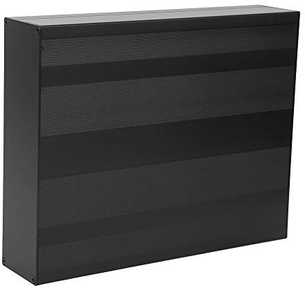 Scatola per Progetti in Alluminio Custodia per Custodia Nera Opaca Custodia per Prodotti Elettronici Fai-da-te Scatola Elettrica Impermeabile IP65 50 X 178 X 220 Mm