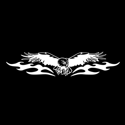 Auto Motorhaube Adler Aufkleber, Autoaufkleber Adler Flamme Aufkleber für Auto Personalisiert Wasserdicht Karosserie Aufkleber Motorhaube Selbstklebender Aufkleber Autotattoo Auto Styling Dekoration